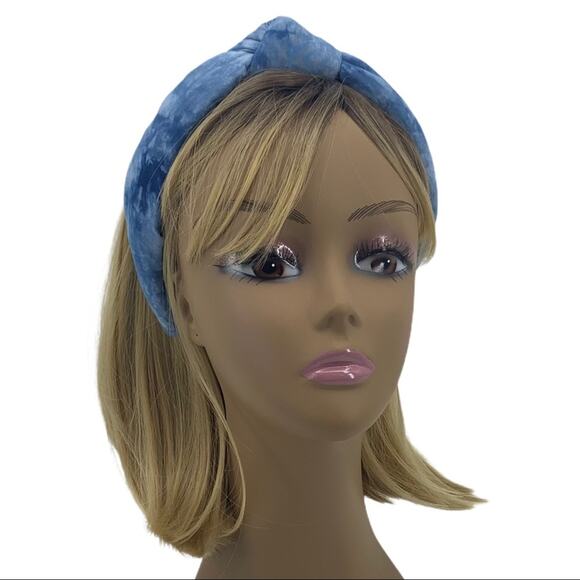 Lele Sadoughi Atlantic Blue Tie-Dye Knotted Headband New main image 11